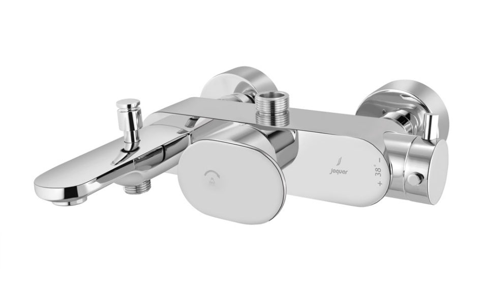 Exposed Thermostatic Bath & Shower Mixer 3-in-1 System - Chrome