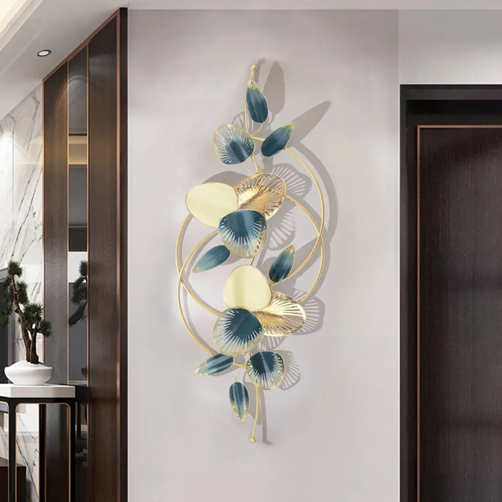Modern Metal Leaves Metal Wall Art