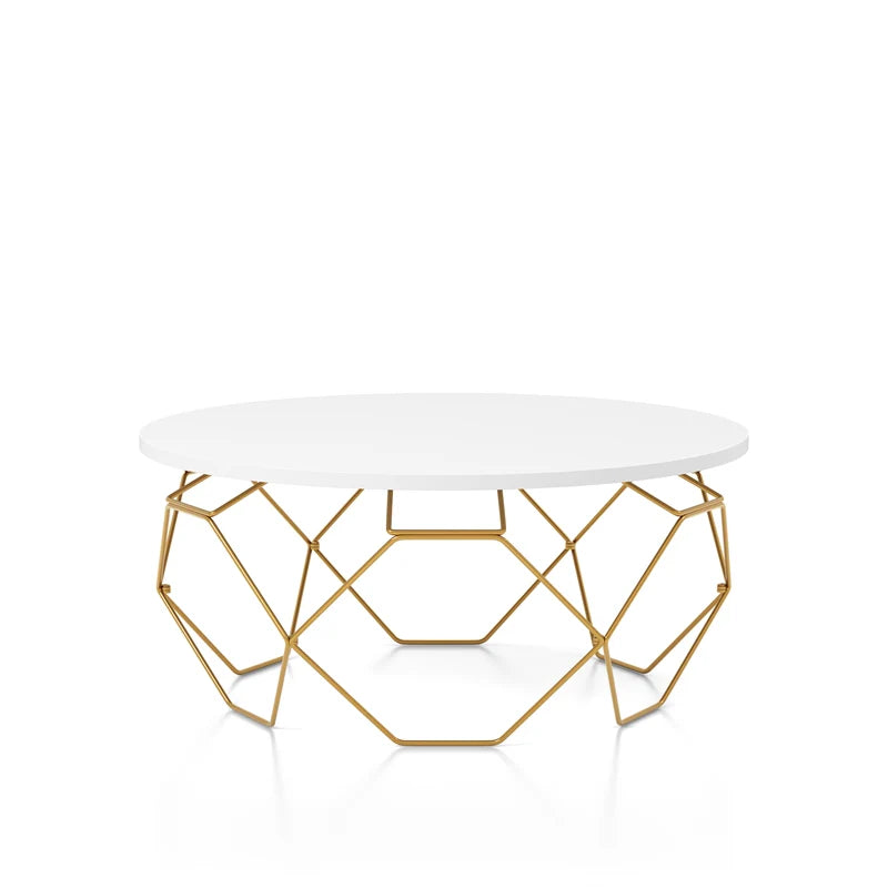 Wire Frame Gold Coffee Table