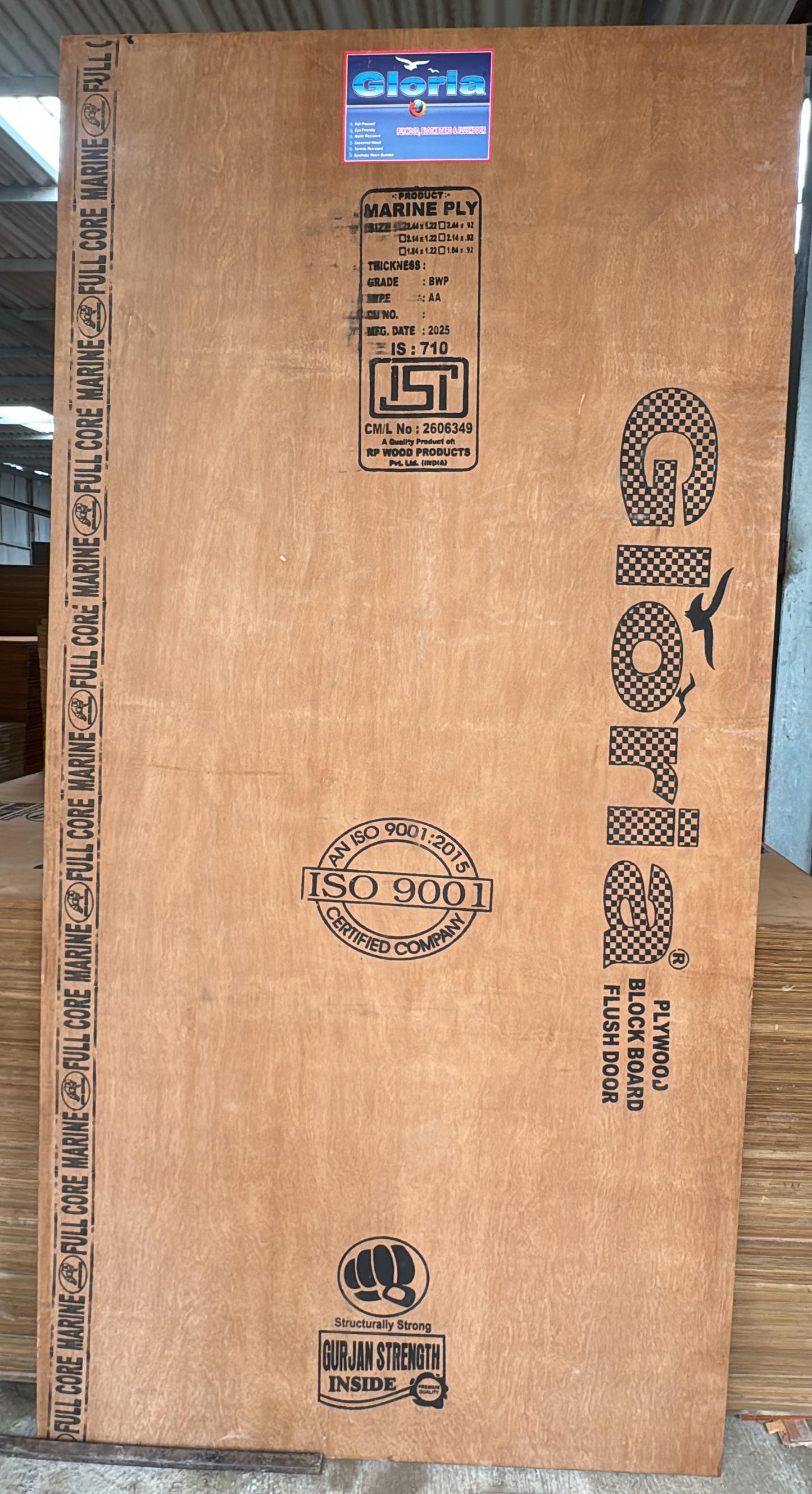 Gloria Marine Plywood – Full Core