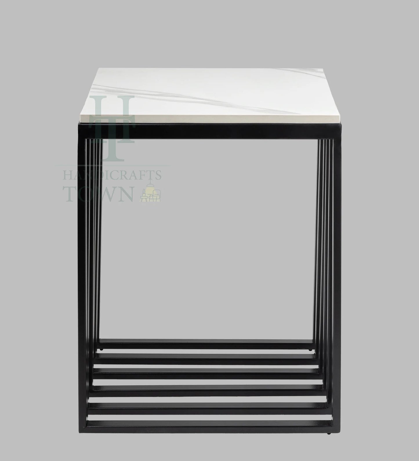 Metallic Cube Side table (Black)