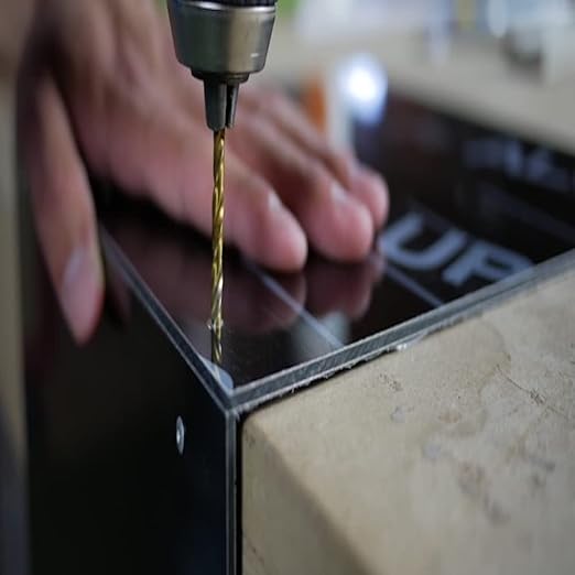 Falken Design Aluminium Composite Panel Black 12 in. x 36 in. x 1/4 in.