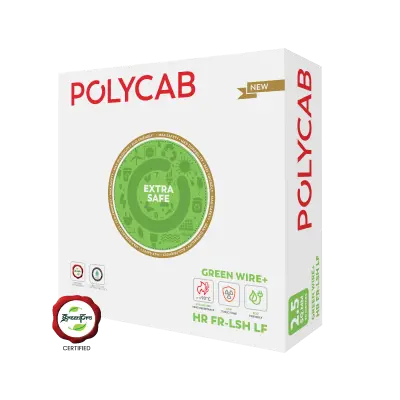 Polycab Green Wire+ – FR PVC Insulated Electrical Wire ( 300 meters )