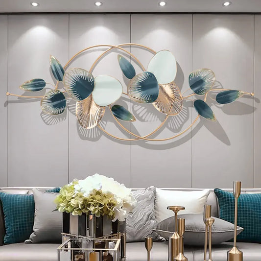 Modern Metal Leaves Metal Wall Art