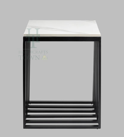 Metallic Cube Side table (Black)