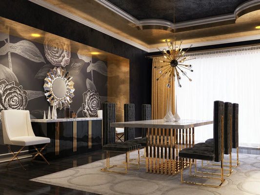 Modern Luxury Dining Table with chairs