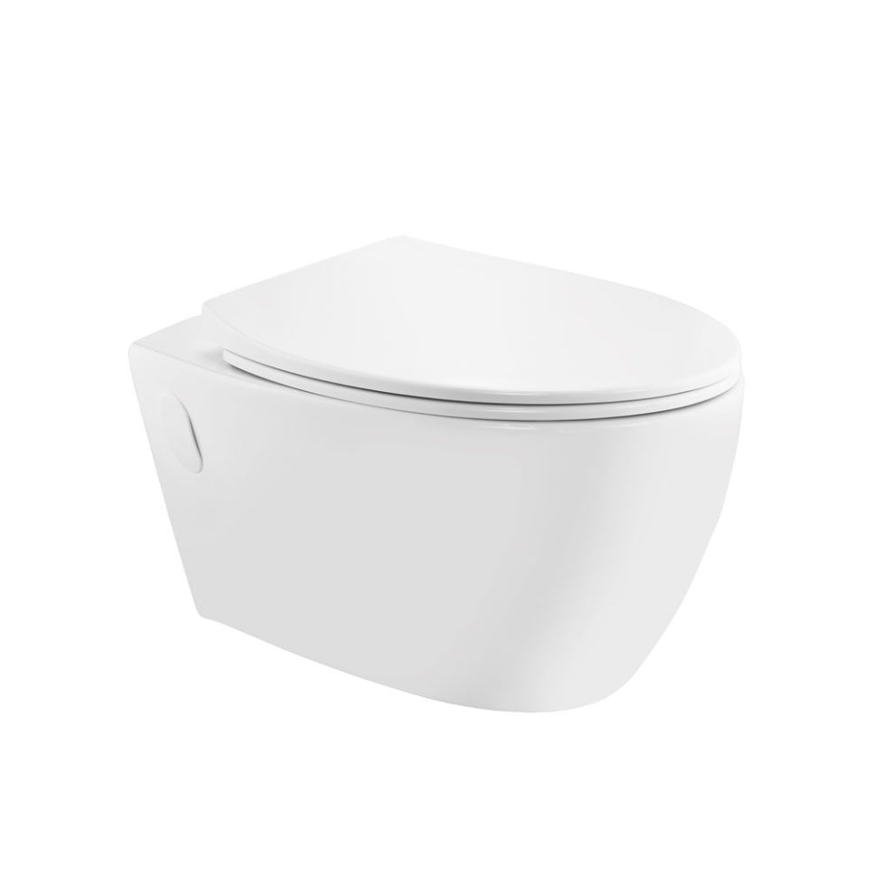 Wall-Hung Rimless Toilet – Modern Soft Close WC