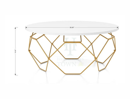 Wire Frame Gold Coffee Table