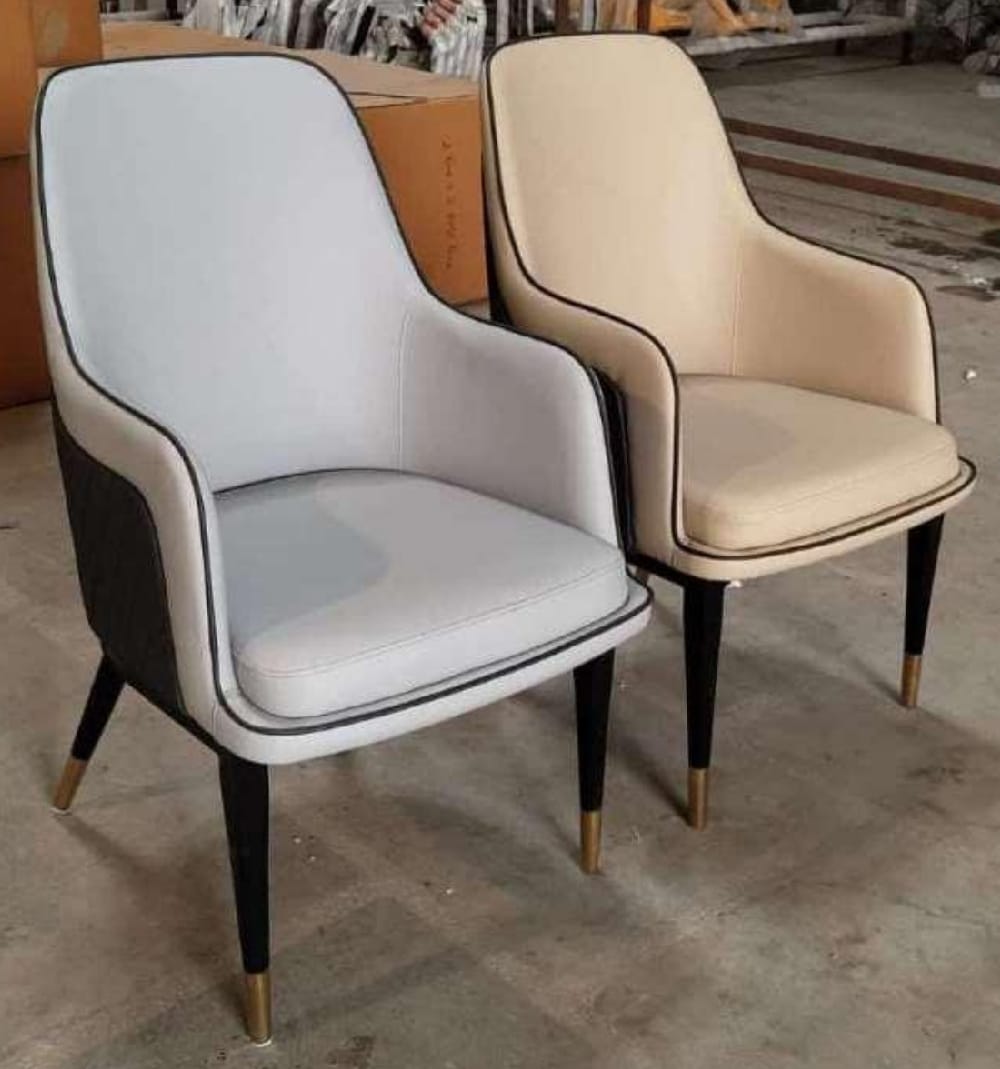 Contemporary Dual-Tone Lounge Chairs