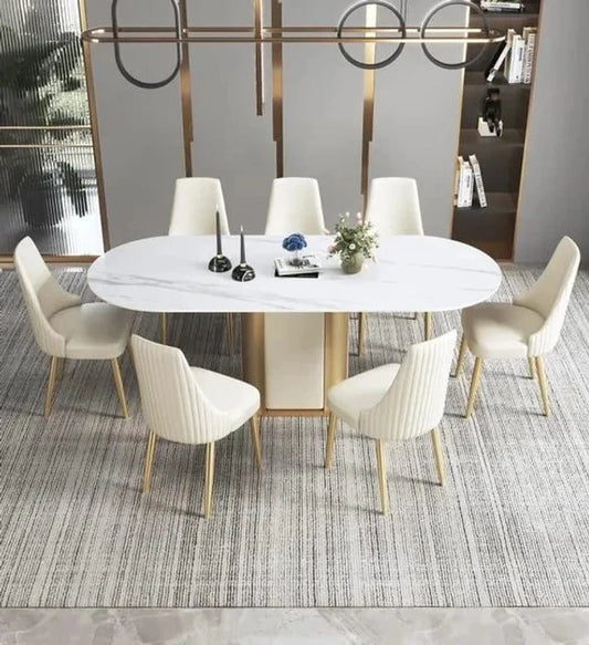 Octavian Metal Dining Table With chairs